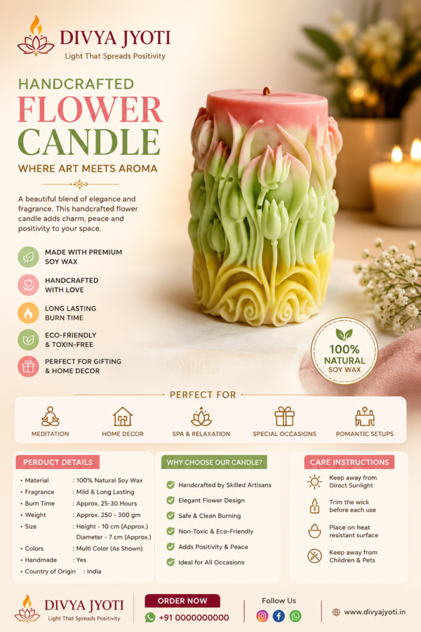 Flower 🌹 mold candal